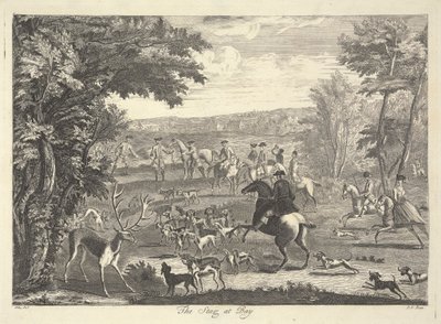 Jeleń w zatoce autorstwa Pierre Charles Canot