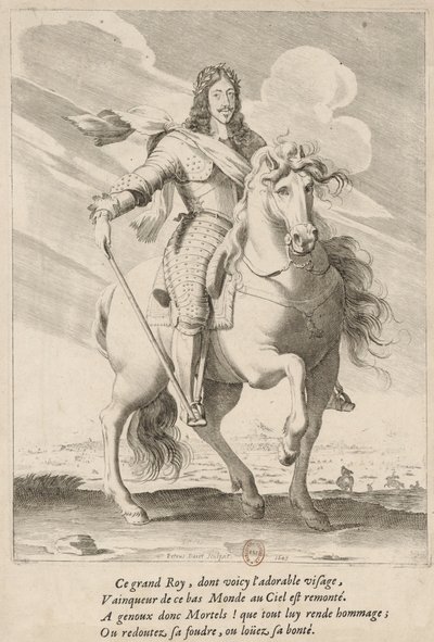 Portret jeździecki Ludwika XIII Francji autorstwa Pierre Daret