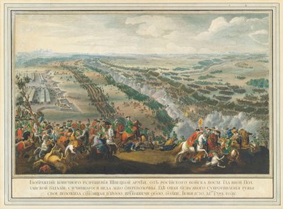 Bitwa pod Połtawą 27 czerwca 1709 r. po 1724 r. autorstwa Pierre Denis II Martin