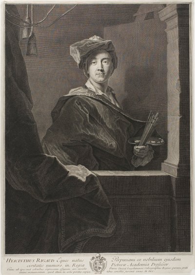Portret Hiacynty Rigaud autorstwa Pierre Drevet