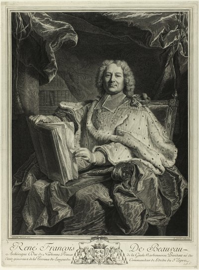Portret René François de Beauveau du Rivau autorstwa Pierre Drevet