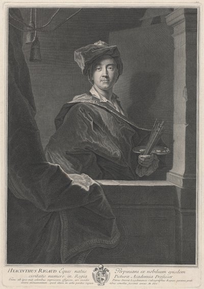 Hiacynt Rigaud autorstwa Pierre Drevet, after Hyacinthe Rigaud