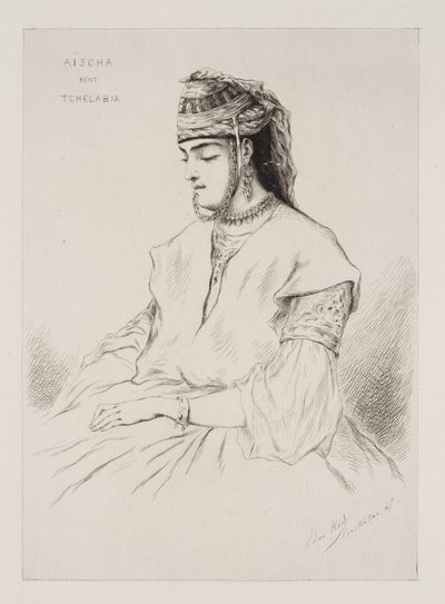 Aischa Bent Tchelabia autorstwa Pierre Edmond Alexandre Hedouin