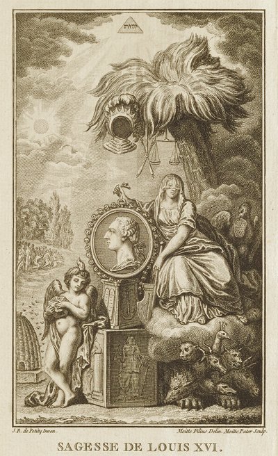Mądrość Ludwika XVI autorstwa Pierre Etienne Moitte