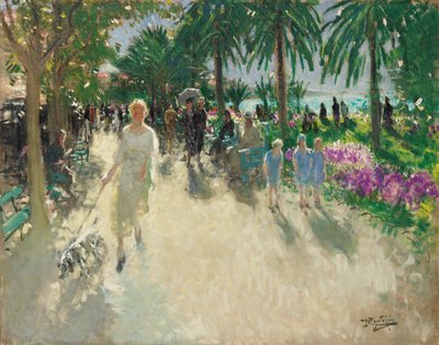 La Croisette, Cannes (olej na płótnie) autorstwa Pierre Eugene Montezin