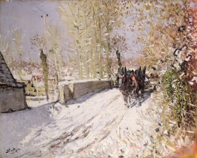 Zimowy krajobraz autorstwa Pierre Eugene Montezin