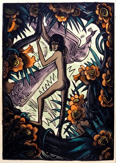 Mowgli w dżungli. Rudyard Kipling „Księga dżungli” autorstwa Pierre Falke