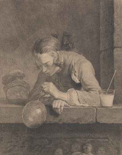 Bańki mydlane, 1739. autorstwa Pierre Filloeul
