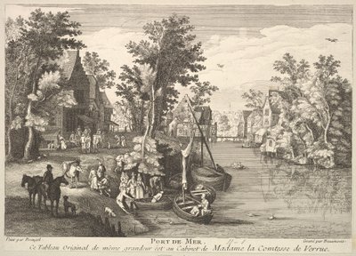 Port morski Port de Mer po obrazie w kolekcji Madame la Comtesse de Verrue. autorstwa Pierre Francois Beaumont