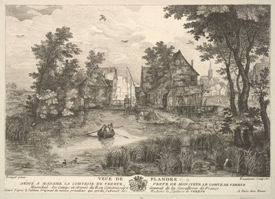 Widok Flandrii Veue de Flandre po obrazie w kolekcji Madame la Comtesse.... autorstwa Pierre Francois Beaumont