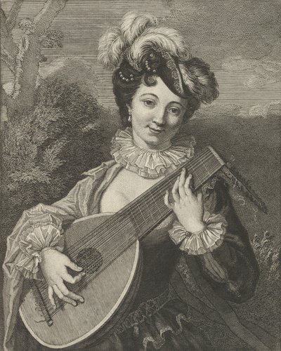 Hiszpańska zabawa, XVIII wiek. autorstwa Pierre François Basan