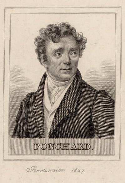 Portret śpiewaka operowego Louis Antoine Eléonore Ponchard 1787-1866 , 1827. autorstwa Pierre François Bertonnier