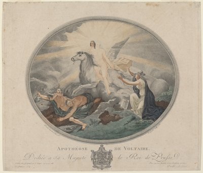 Apoteoza Woltera (Apoteoza Woltera) autorstwa Pierre François Legrand, after Robert Guillaume Dardel