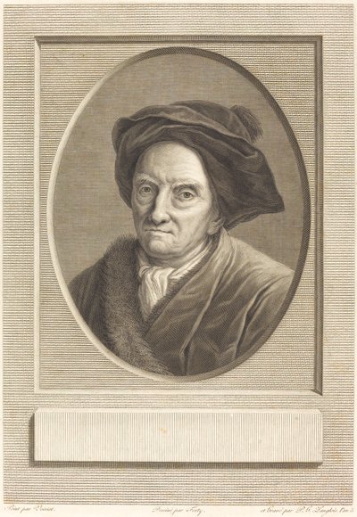 Fontenelle autorstwa Pierre Gabriel Langlois after Guillaume Voiriot after Jean Jacques Forty