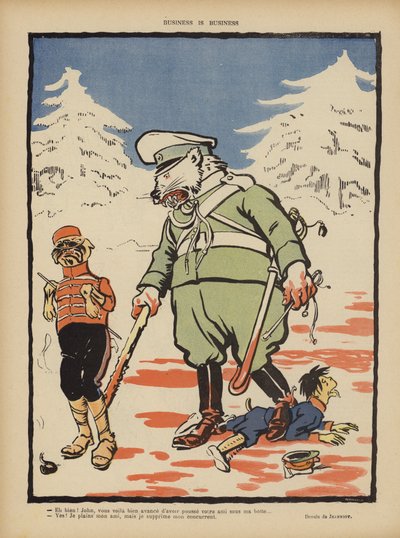 Biznes to biznes. Ilustracja do Le Rire autorstwa Pierre Georges Jeanniot