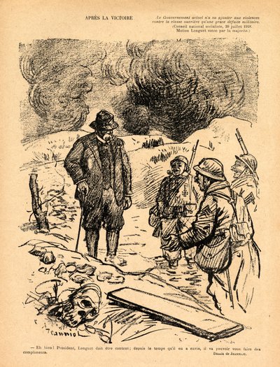 Czerwony śmiech, satyryczny czarno-biały autorstwa Pierre Georges Jeanniot