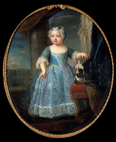 Portret Louise Marie z Francji (1728-1733) z Madame, trzecia córka Ludwika XV Obraz Pierre