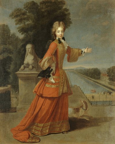 Portret Marii Adelajdy Sabaudzkiej, księżnej Burgundii autorstwa Pierre Gobert