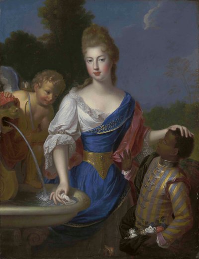 Portret damy, długości trzech czwartych, tradycyjnie utożsamiany z Ludwiką Bernardyną de Durfort, księżną Duras autorstwa Pierre Gobert