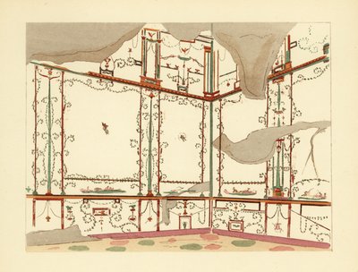 Exedra w Domu Stulecia, Pompeje autorstwa Pierre Gusman