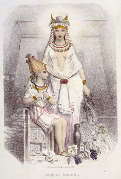 Izyda i Ozyrys - w „Muzach i wróżkach” Mery i Foelix, il. G. Staala, wyd. G. de Gonet autorstwa Pierre Gustave Eugene Staal