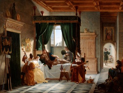 Rekonwalescencja Bayarda, ok. 1796-1842 autorstwa Pierre Henri Revoil