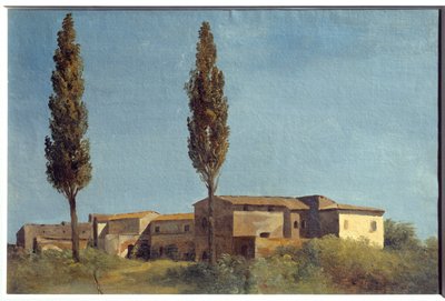 W Villi Farnese dwie topole. Obraz Pierre
