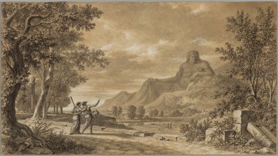 Góra Athos wyrzeźbiona jako pomnik Aleksandra Wielkiego autorstwa Pierre Henri de Valenciennes