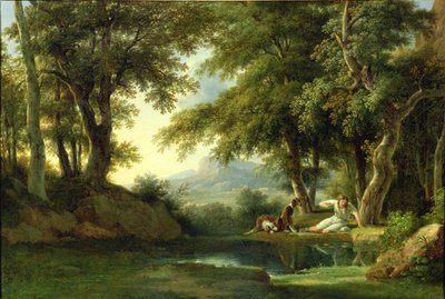 Narcyz podziwiający swoje odbicie autorstwa Pierre Henri de Valenciennes
