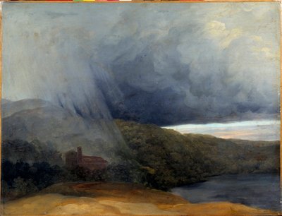 Burza nad jeziorem. Pierre-Henri De Valenciennes (1750-1819) autorstwa Pierre Henri de Valenciennes