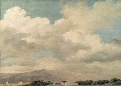 Studium nieba na Kwirynale (olej na papierze umieszczony na kartonie) autorstwa Pierre Henri de Valenciennes