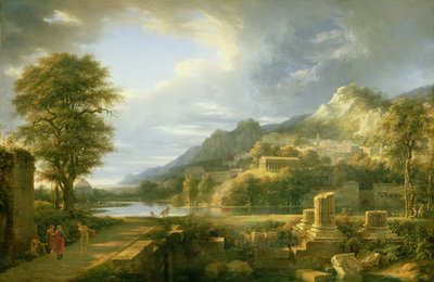 Starożytne miasto Agrigentum, 1787 autorstwa Pierre Henri de Valenciennes