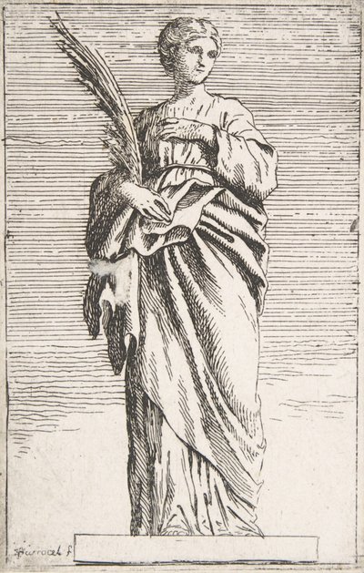 Stojąca postać kobieca, ca. 1739-40., ca. 1739-40. autorstwa Pierre Ignace Parrocel