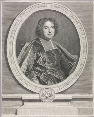 Jacquesa Nicolasa Colberta. autorstwa Pierre Imbert Drevet