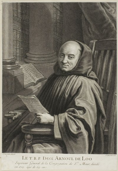 Portret ojca Arnoula de Loo autorstwa Pierre Imbert Drevet