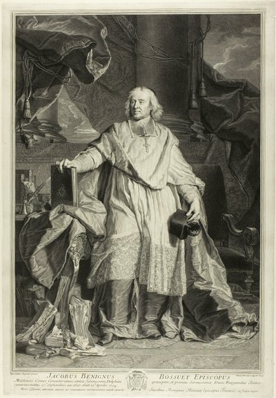 Portret Jacquesa Bénigne Bossueta, biskupa Meaux autorstwa Pierre Imbert Drevet
