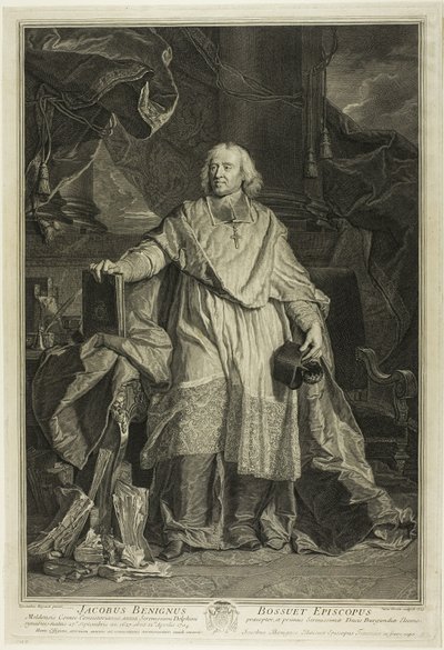 Portret Jacquesa Bénigne Bossueta, biskupa Meaux autorstwa Pierre Imbert Drevet