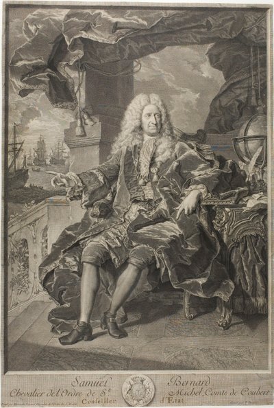 Portret Samuela Bernarda, radcy stanu autorstwa Pierre Imbert Drevet