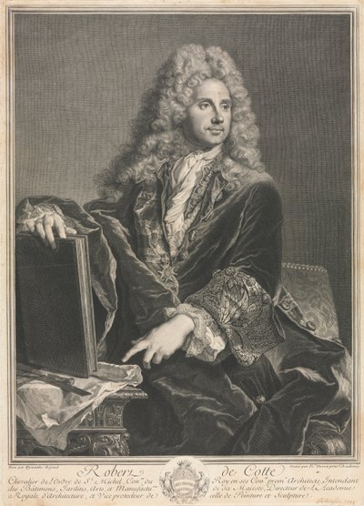 Robert de Cote. autorstwa Pierre Imbert Drevet