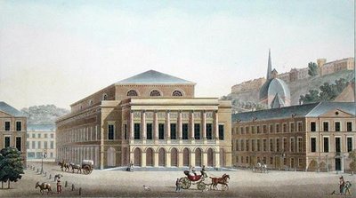 Theatre of Liege, z „Wybór najwybitniejszych zabytków, budynków i domów Królestwa Niderlandów” Pierre