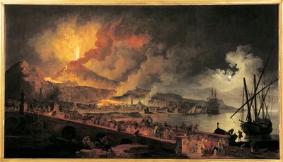 Francja, Nantes, Erupcja Wezuwiusza z Portici autorstwa Pierre Jacques Volaire