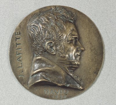 Medalion z portretem Jacquesa Lafitte (1767-1844) 1830 (metal) autorstwa Pierre Jean David d