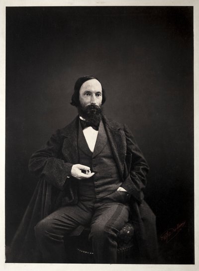 Auguste Vacquerie, ok. 1930 r. 1860. autorstwa Pierre Jean Delbarre
