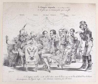 Zawieszony Kongres, ok. godz. 1829. autorstwa Pierre Langlumé