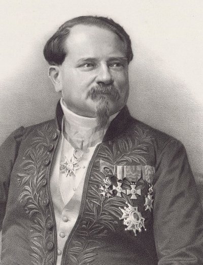 Portret kompozytora Jean-Georgesa Kastnera 1810-1867, 1866. autorstwa Pierre Lanith Petit
