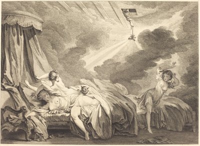 Fajerwerki autorstwa Pierre Laurent Auvray after Jean Honoré Fragonard