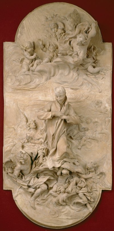 S. Luigi Gonzaga in Glory, ok.1696 (terakota) autorstwa Pierre Legros
