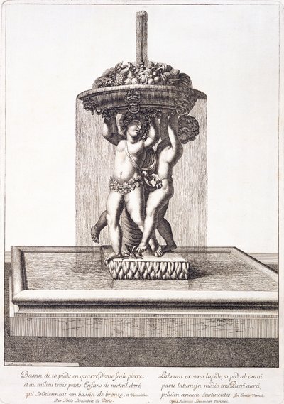 Fontanna Louisa Leramberta w Wersalu, 1673 autorstwa Pierre Lepautre