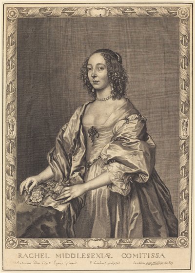 Rachel, hrabina Middlesex autorstwa Pierre Lombard after Sir Anthony van Dyck