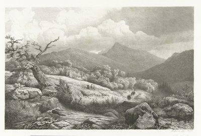 Cmentarz w Baden-Baden autorstwa Pierre Louis Dubourcq